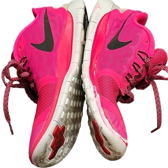Nike Free 5.0 (GS) Pink/White/Black 6Y - Picture 3 of 4